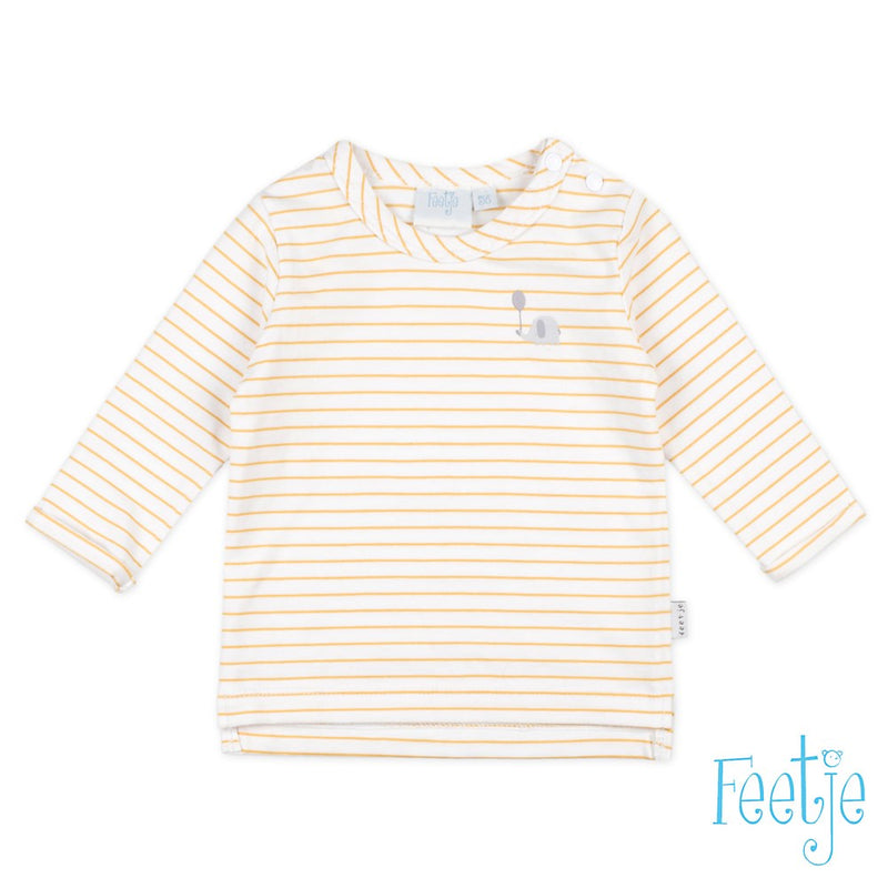 Baby, Geel, 68, Feetje,  Longsleeve, €10-€15