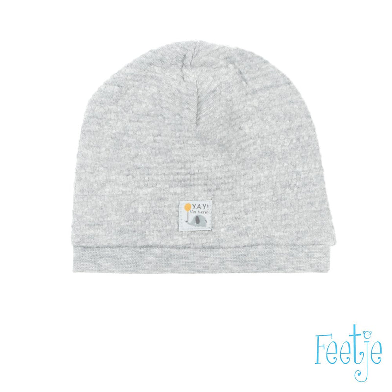 Baby, Grijs melange, 1, Feetje,  Mutsje, €0-€10