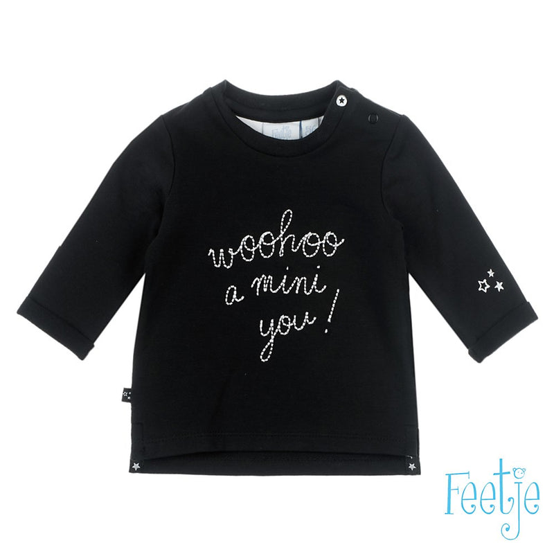 Baby, Zwart, 68, Feetje,  Longsleeve, €10-€15