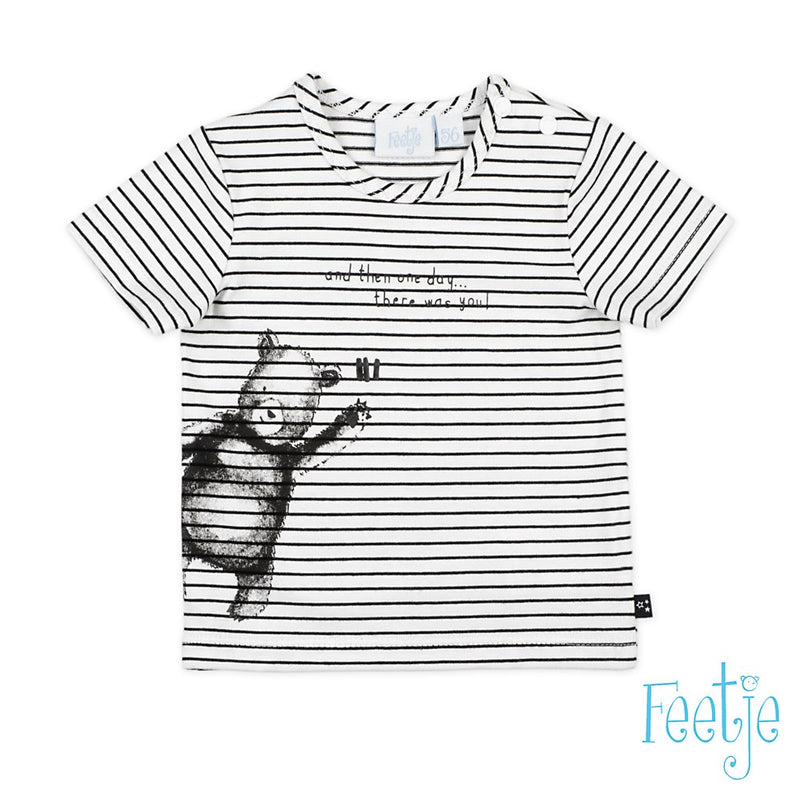 Baby, Wit, 68, Feetje,  T-shirt, €10-€15