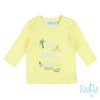 Baby, Geel, 68, Feetje,  Longsleeve, €10-€15