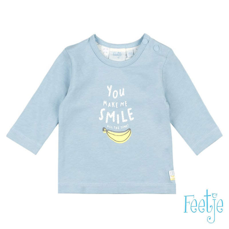 Baby, Blauw, 68, Feetje,  Longsleeve, €10-€15