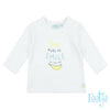Baby, Wit, 68, Feetje,  Longsleeve, €10-€15