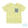 Baby, Geel, 68, Feetje,  T-shirt, €10-€15