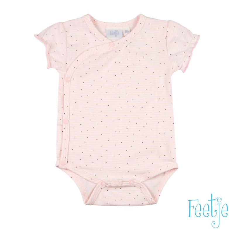 Baby, Roze, 68, Feetje,  Wikkelromper, €10-€15