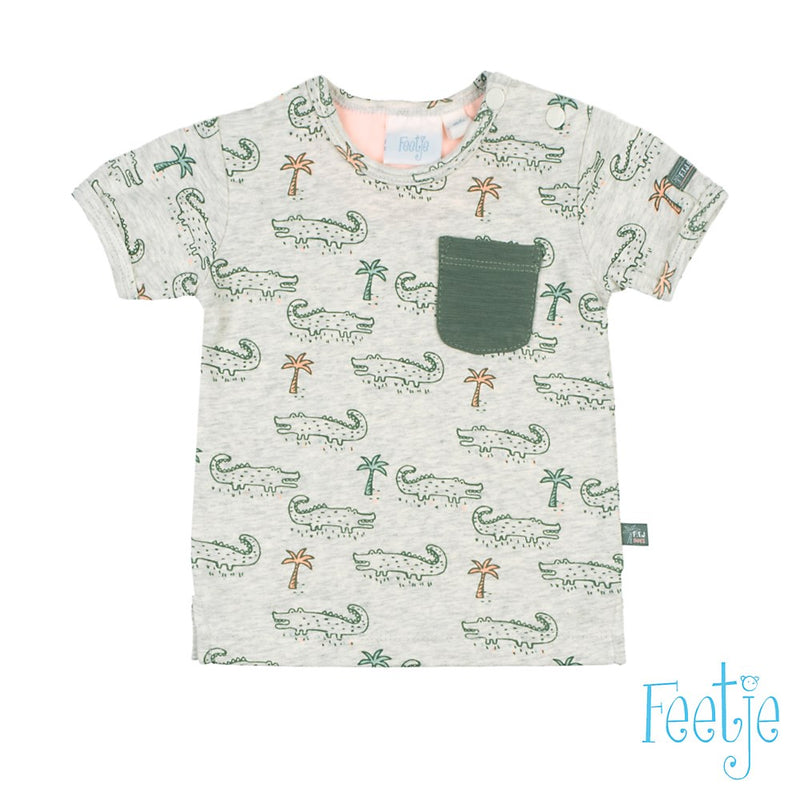 Baby, Grijs melange, 68, Feetje,  T-shirt, €10-€15