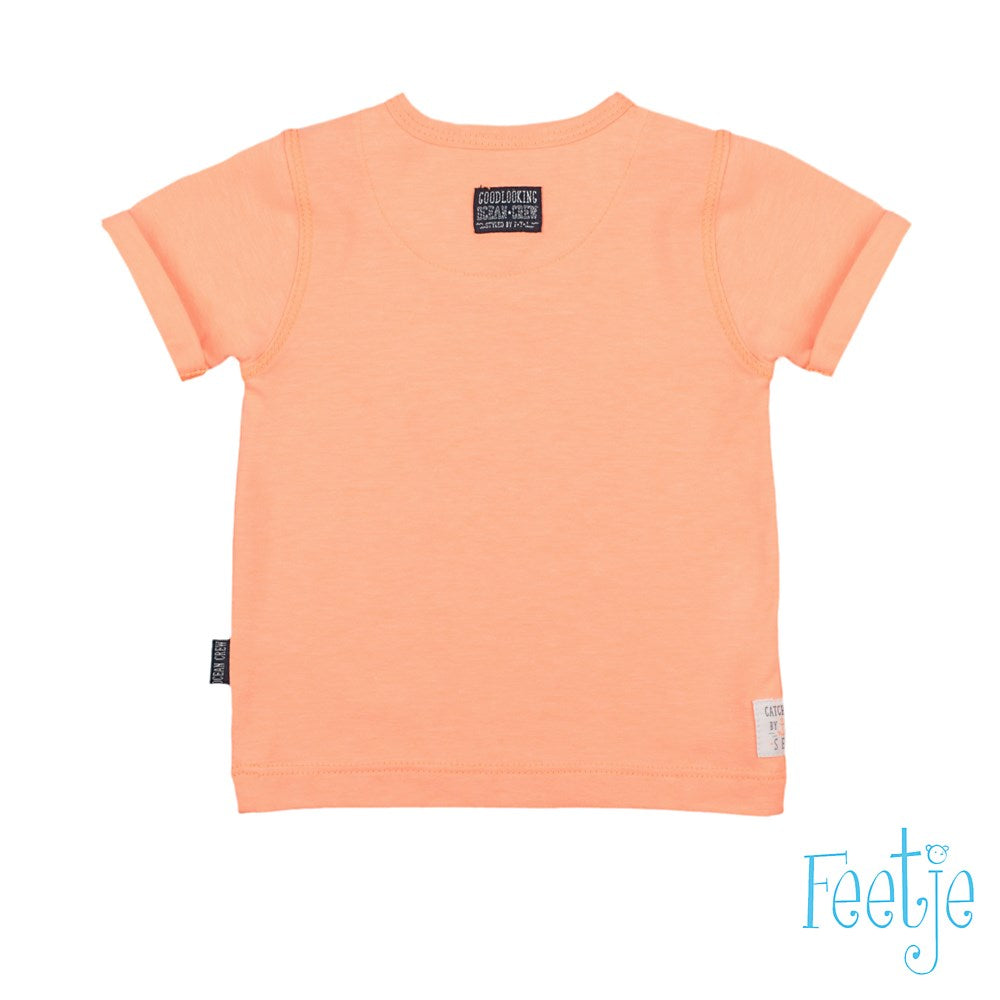 Baby, Neon Oranje, 86, Feetje,  T-shirt, €10-€15