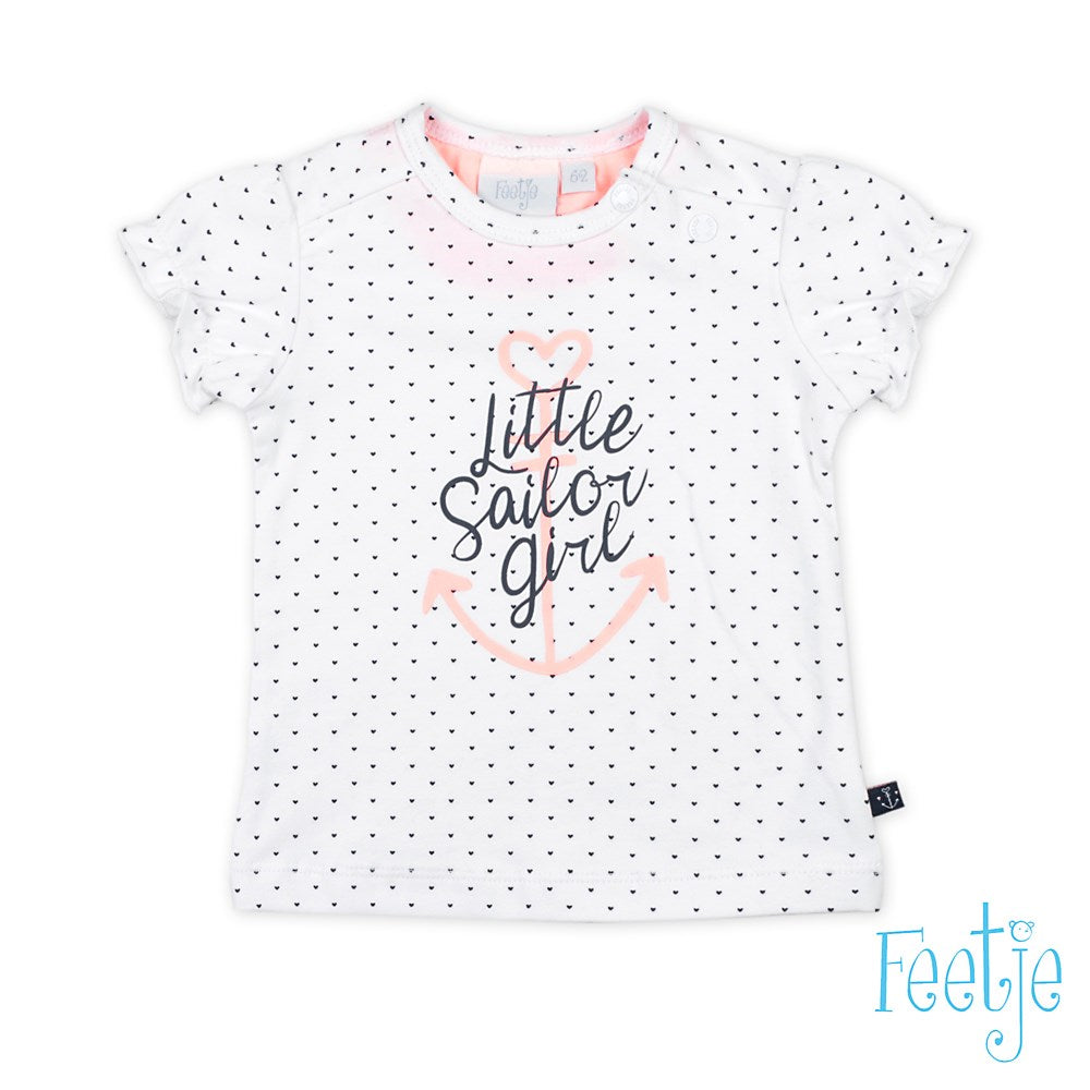 T-shirt hartjes - Sailor Girl