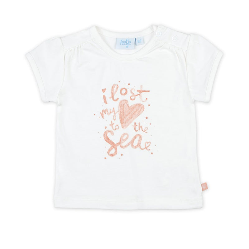 Baby, Wit, 68, Feetje,  T-shirt, €10-€15