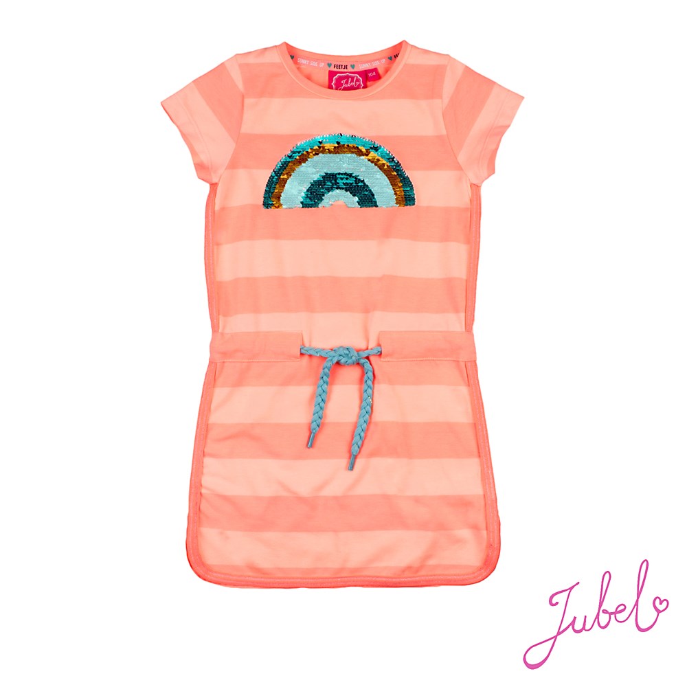 Jurk flip pailletten - Botanic Blush