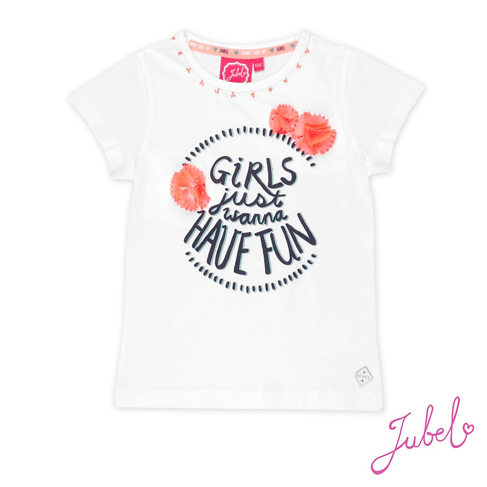 Meisje, Wit, 140, Jubel, €15-€20, T-shirt