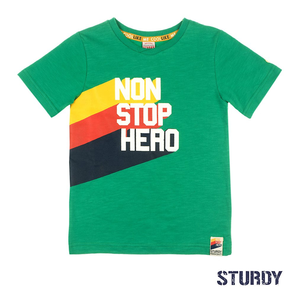Jongen, Groen, 128, Sturdy, €15-€20, T-shirt
