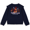 Meisjes Sweatvest - Mermaid Mambo van Jubel in de kleur Marine in maat 140.