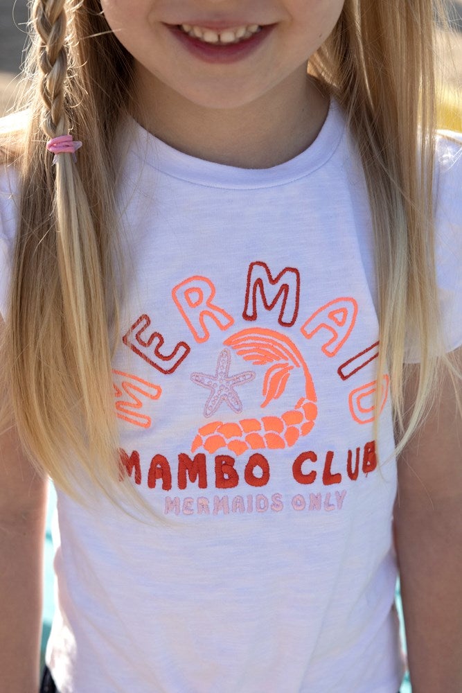 Meisjes Crop Top - Mermaid Mambo van Jubel in de kleur Wit in maat 140.