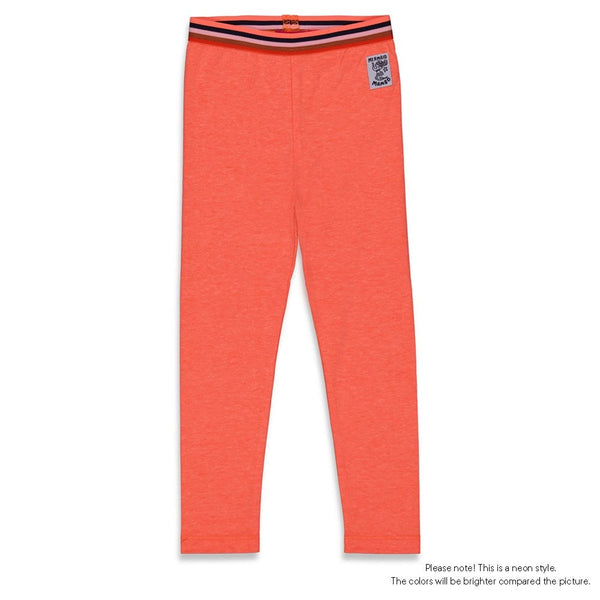 Meisjes Legging - Mermaid Mambo van Jubel in de kleur Neon Koraal in maat 140.