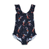 Meisjes Badpak - Mermaid Mambo van Jubel in de kleur Marine in maat 140.