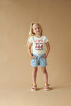Meisjes T-shirt Flamazing - Birds Of Paradise van Jubel in de kleur Offwhite in maat 140.