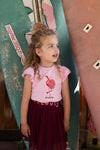 Meisjes T-shirt Aloha - Birds Oof Paradise van Jubel in de kleur l.Roze in maat 140.