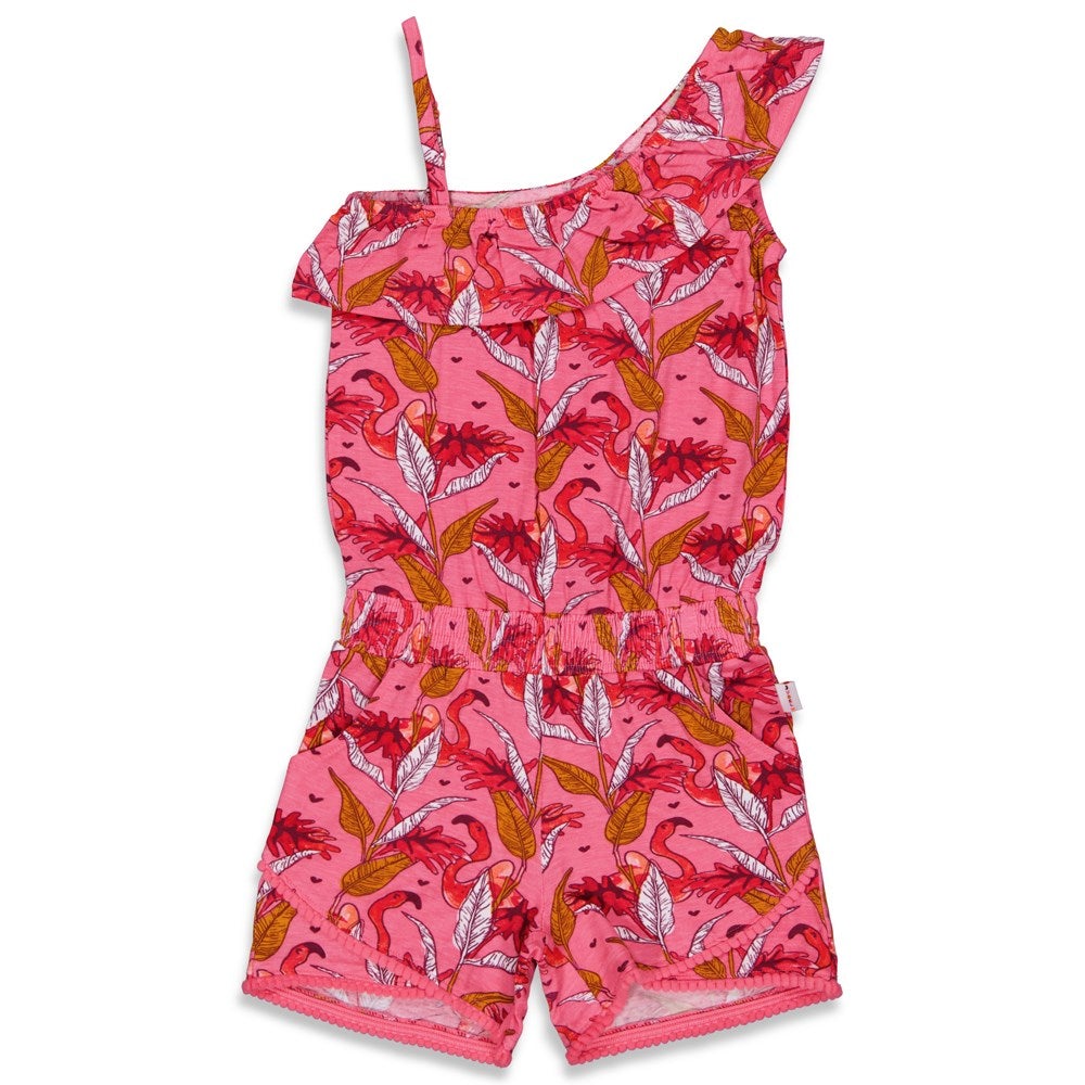 Meisjes Jumpsuit kort - Birds Of Paradise van Jubel in de kleur Roze in maat 140.