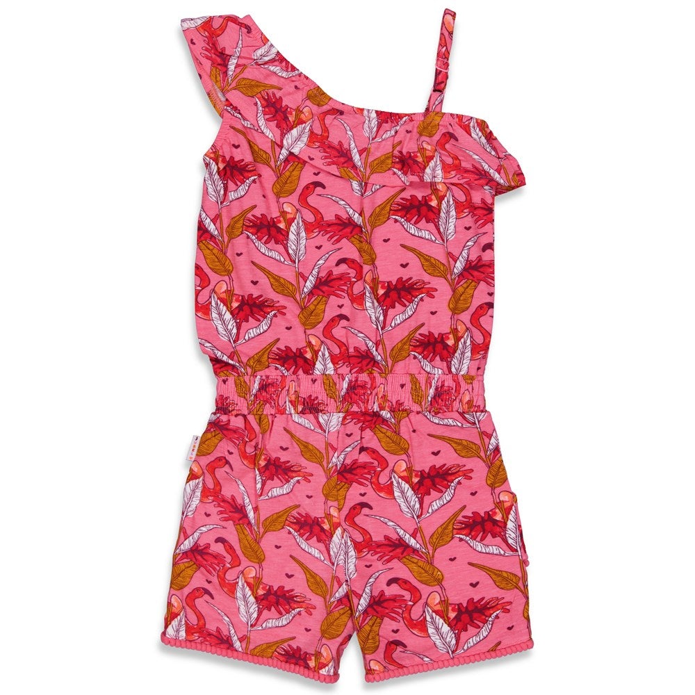 Meisjes Jumpsuit kort - Birds Of Paradise van Jubel in de kleur Roze in maat 140.