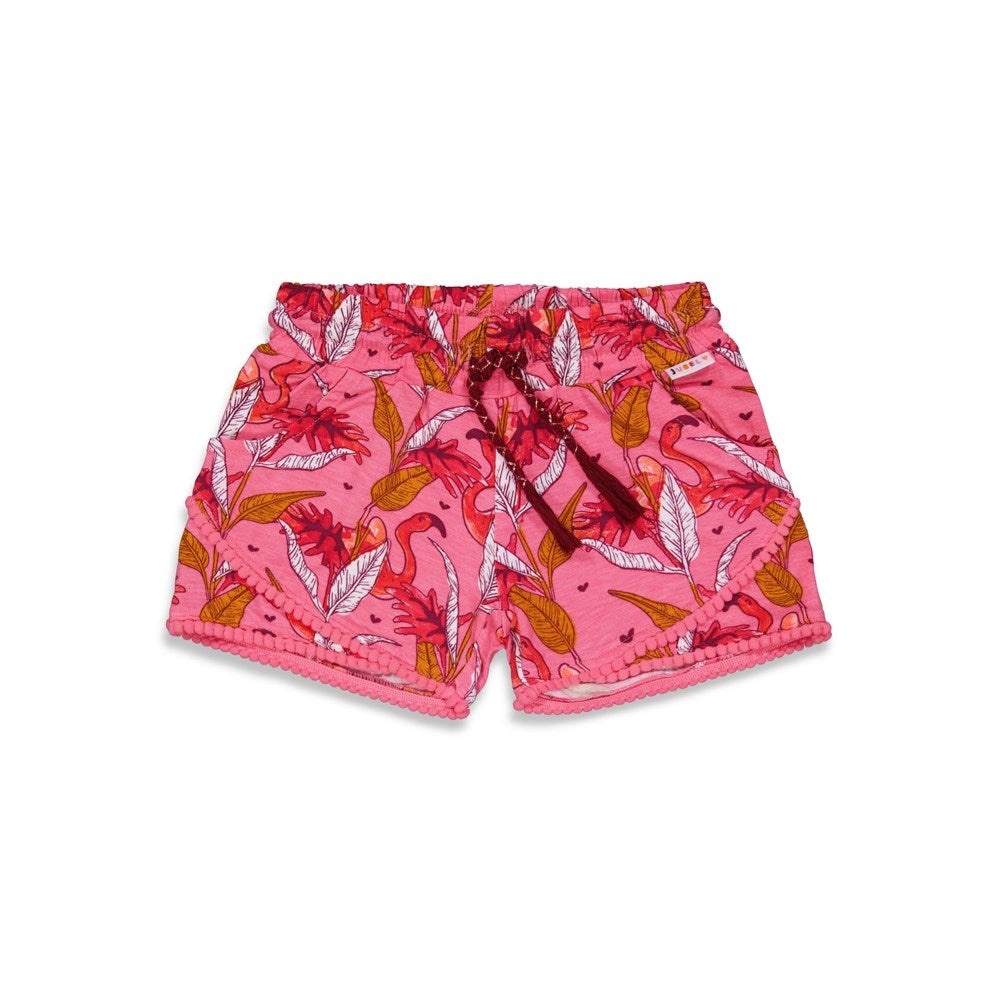 Meisjes Short AOP - Birds Of Paradise van Jubel in de kleur Roze in maat 140.