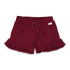 Meisjes Short - Birds Of Paradise van Jubel in de kleur Bordeaux in maat 140.