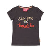 Meisjes T-shirt - Papaya Punch van Jubel in de kleur Antraciet in maat 140.