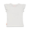 Meisjes T-shirt Vamos - Papaya Punch van Jubel in de kleur Wit in maat 140.