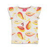 Meisjes T-shirt AOP - Papaya Punch van Jubel in de kleur Wit in maat 140.