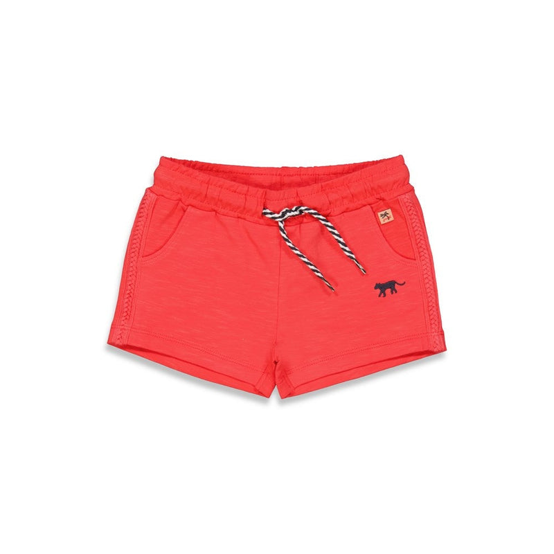 Meisjes Short - Papaya Punch van Jubel in de kleur Rood in maat 140.