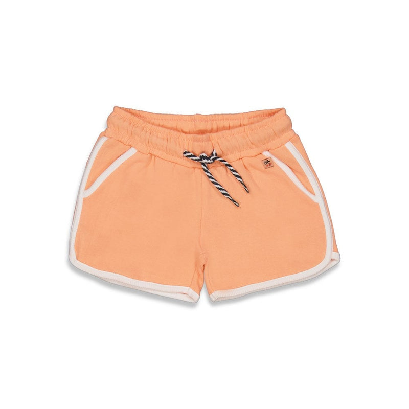 Meisjes Short - Papaya Punch van Jubel in de kleur Zalm Summer Special in maat 140.