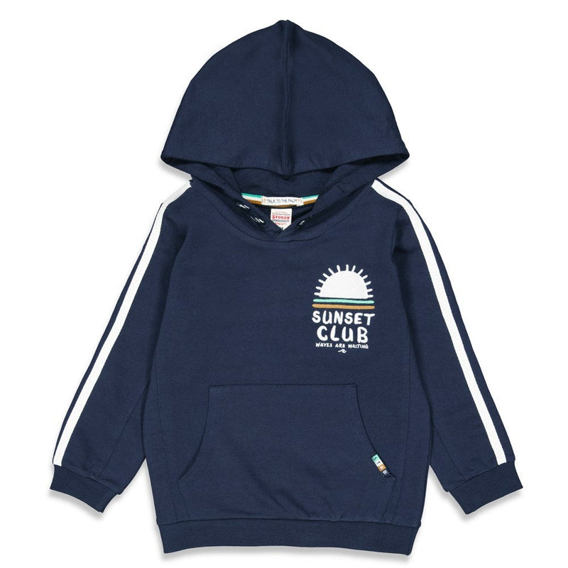 Jongens Hoody - Indigo Island van Sturdy in de kleur Indigo in maat 128.
