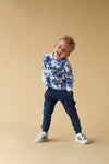 Jongens Sweater - Indigo Island van Sturdy in de kleur Marine in maat 128.