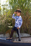 Jongens Sweater - Indigo Island van Sturdy in de kleur Marine in maat 128.