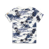 Jongens T-shirt AOP - Indigo Island van Sturdy in de kleur Marine in maat 128.