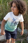 Jongens T-shirt Mister - Indigo Island van Sturdy in de kleur Offwhite in maat 128.
