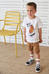 Jongens T-shirt Hot Dog - Cool Crew van Sturdy in de kleur Wit in maat 128.