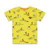 Jongens T-shirt AOP - Cool Crew van Sturdy in de kleur Geel in maat 128.