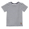 Jongens T-shirt streep - Cool Crew van Sturdy in de kleur Antraciet in maat 128.