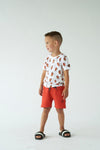 Jongens T-shirt AOP - Cool Crew van Sturdy in de kleur Wit in maat 128.