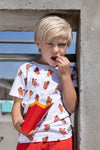 Jongens T-shirt AOP - Cool Crew van Sturdy in de kleur Wit in maat 128.