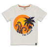 Jongens T-shirt The Legend - Captain Ortega van Sturdy in de kleur Offwhite in maat 128.