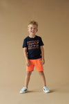 Jongens T-shirt Jellyfish - Captain Ortega van Sturdy in de kleur Marine in maat 128.