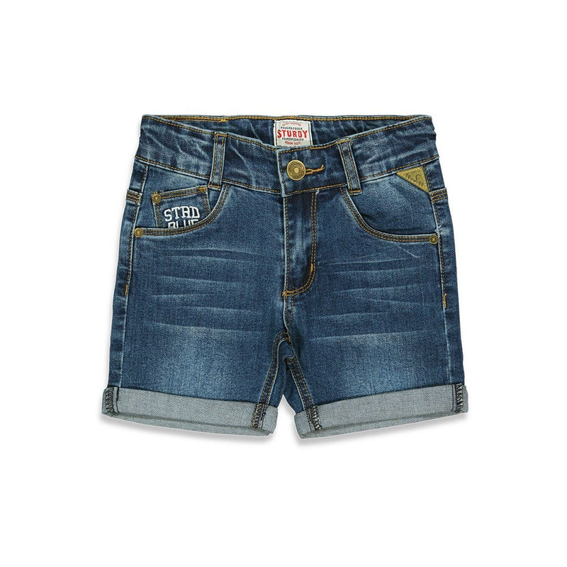 Jongens Short - Summer Denims van Sturdy in de kleur m.Blauw denim in maat 128.