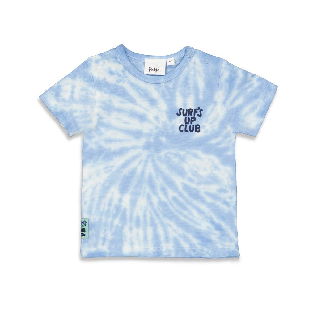 Jongens T-shirt - Surf's Up Club van Feetje in de kleur Blauw in maat 86.