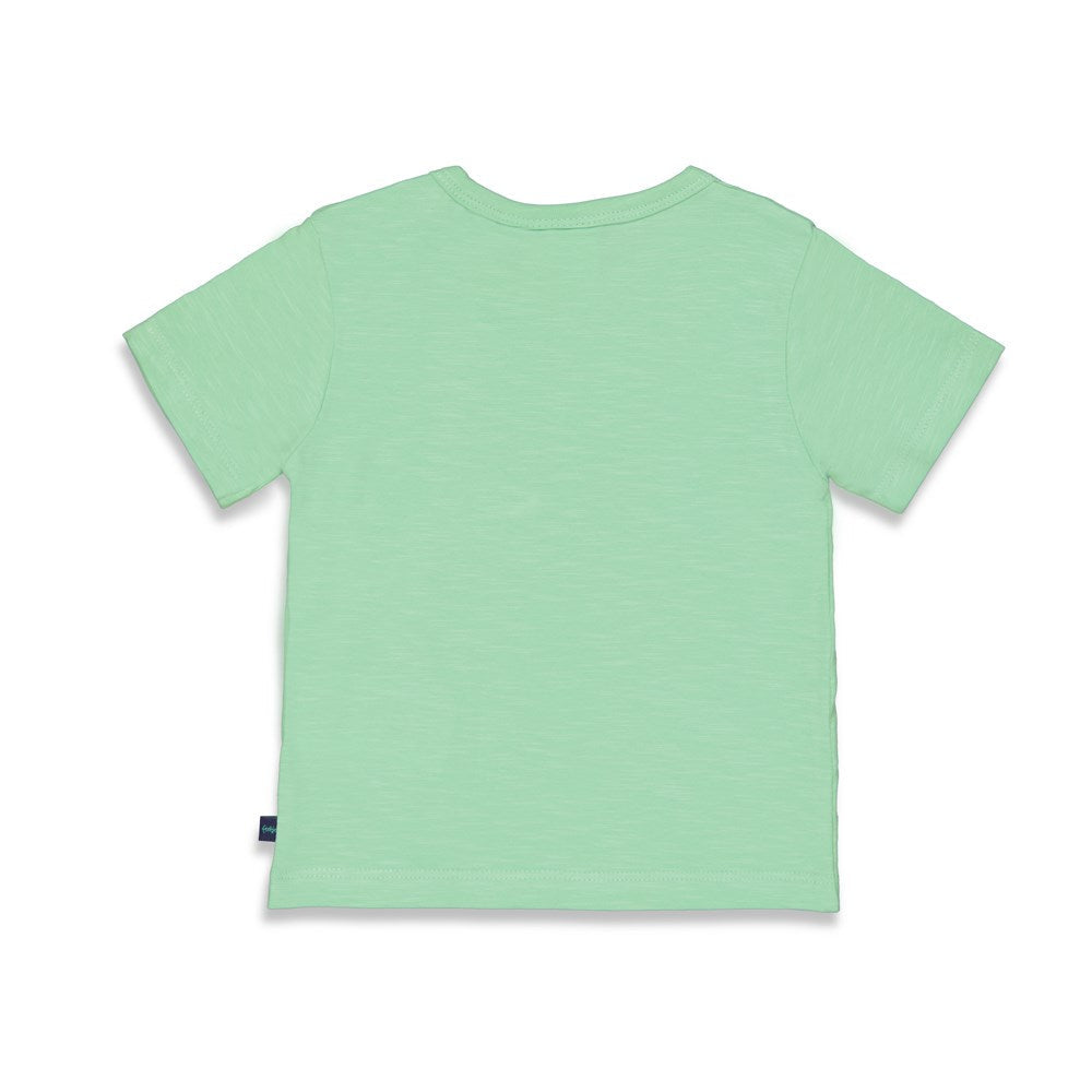 Jongens T-shirt - Surf's Up Club van Feetje in de kleur Mint in maat 86.