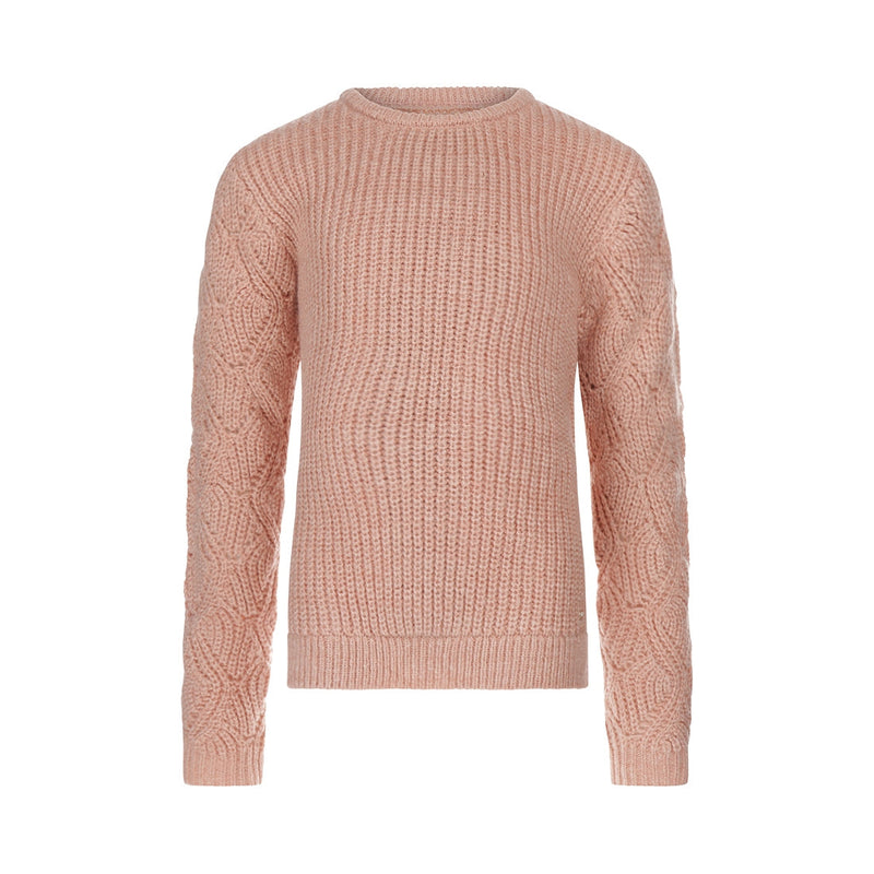 Meisjes Sweater van No Way Monday in de kleur Dusty pink in maat 164.
