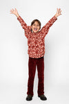 Meisjes Legging flared van No Way Monday in de kleur Burgundy in maat 164.