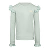 Meisjes Sweater van No Way Monday in de kleur Sage in maat 164.