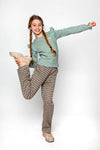 Meisjes Trousers wide leg van No Way Monday in de kleur Beige in maat 164.